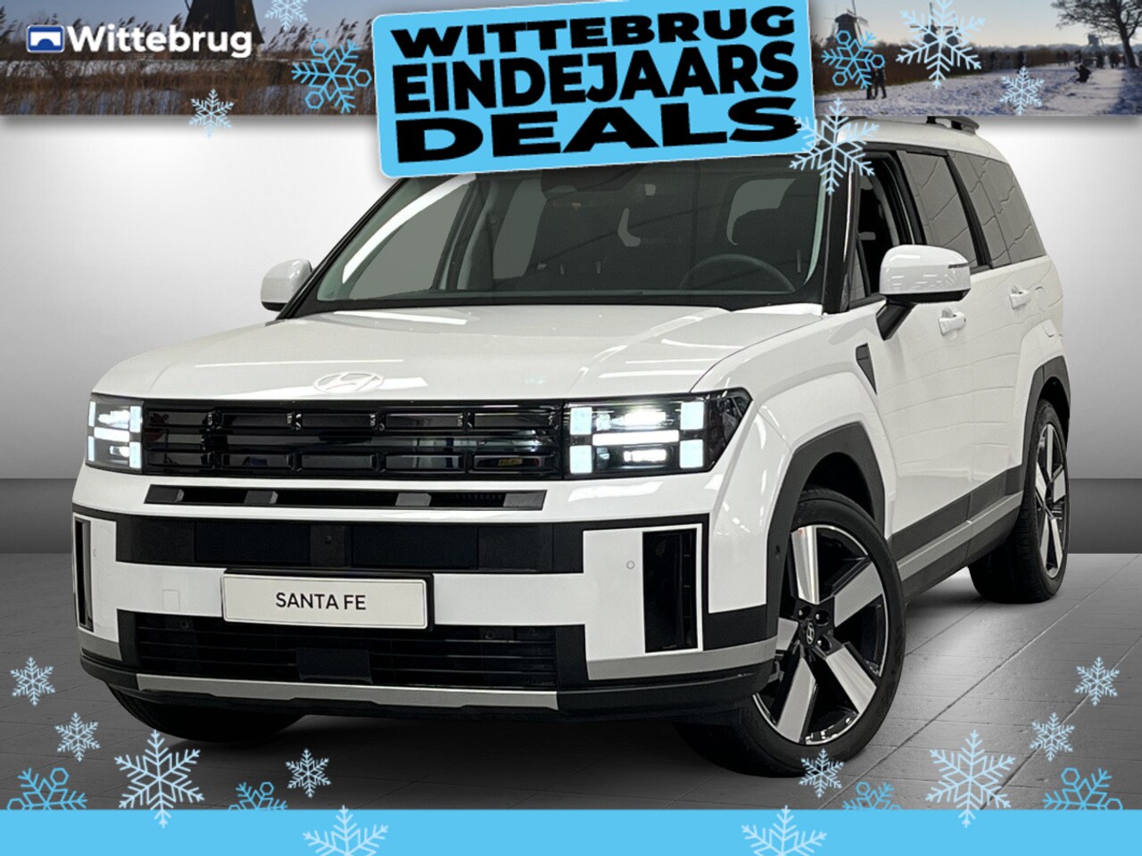 Hyundai Santa Fe - 1.6 T-GDI PHEV Premium 4WD 7p. Nieuw model! Plug-In Hybride met Navigatie, Lederen bekledi - AutoWereld.nl