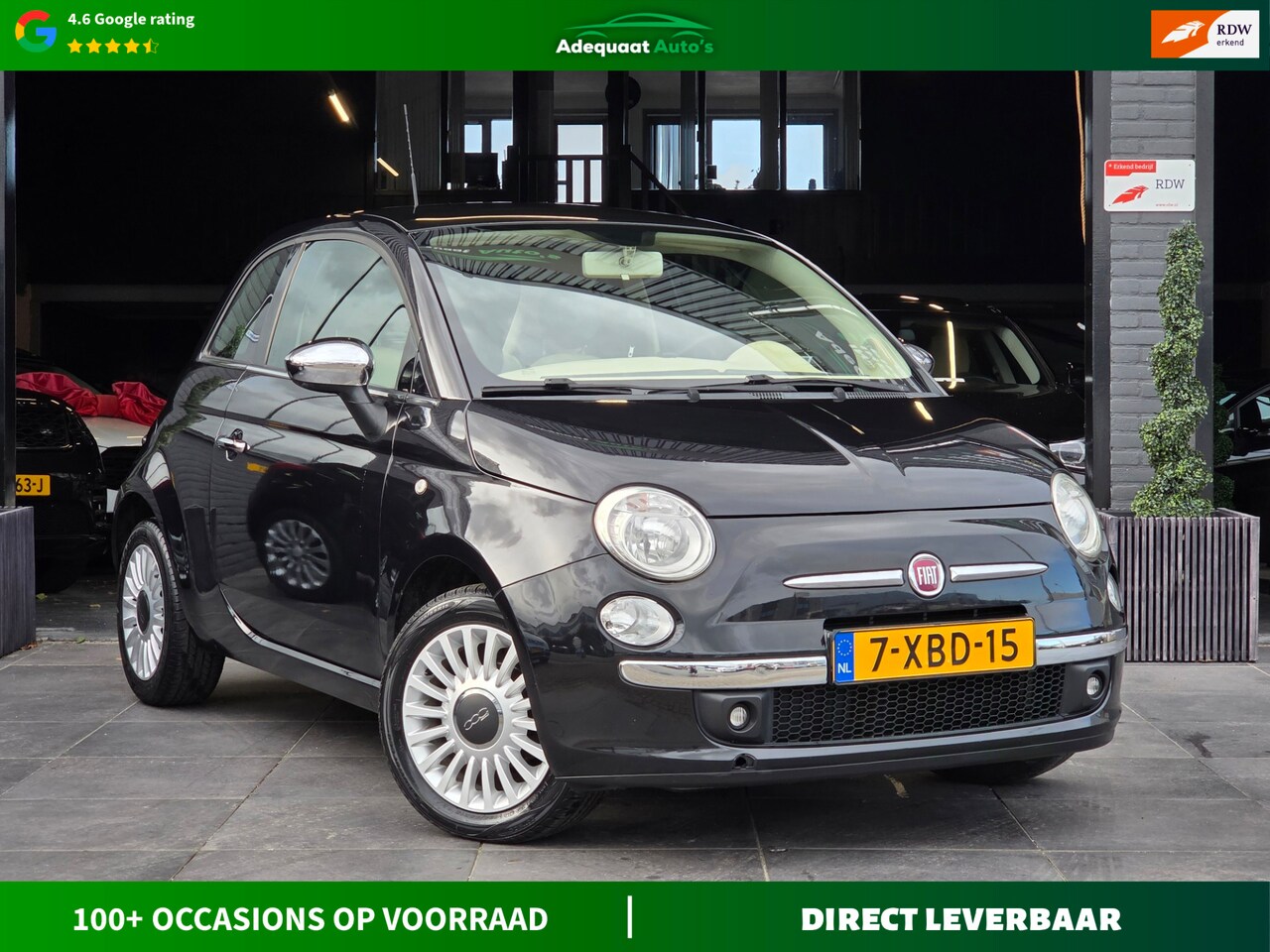 Fiat 500 - 1.2 Pop|Airco|Elektrische Ramen|APK|Parkeersen|Pano - AutoWereld.nl