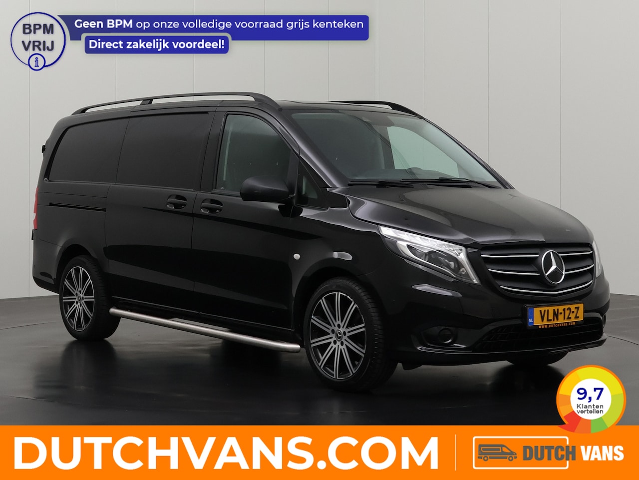 Mercedes-Benz Vito - 119CDI 9G-Tronic Automaat Lang Exclusive | Leder | Led | Navigatie | Camera | Airco | 3-Pe - AutoWereld.nl