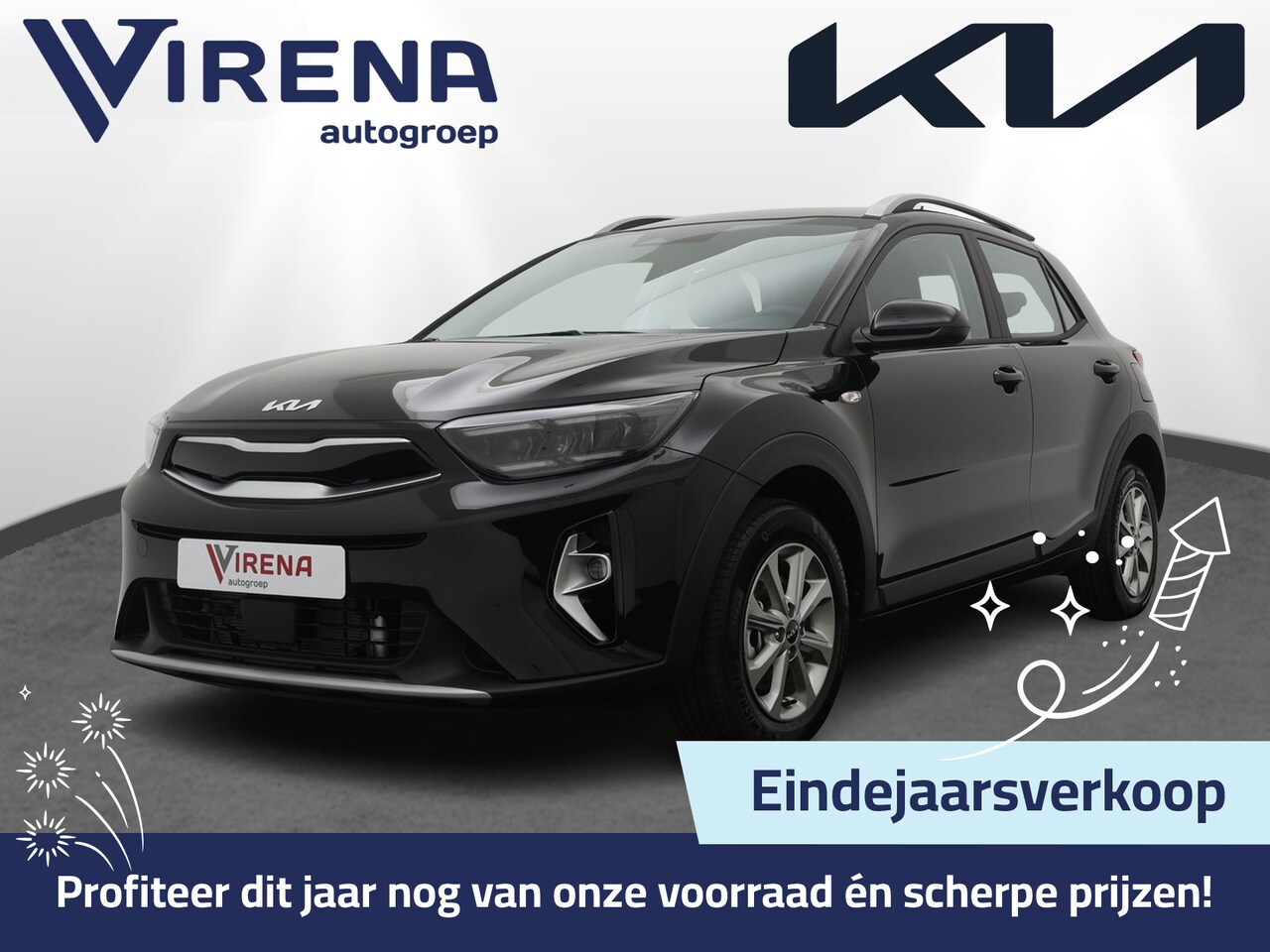 Kia Stonic - 1.0 T-GDi MHEV 100PK DynamicLine LED koplampen - Apple Carplay/Android Auto - Achteruitrij - AutoWereld.nl