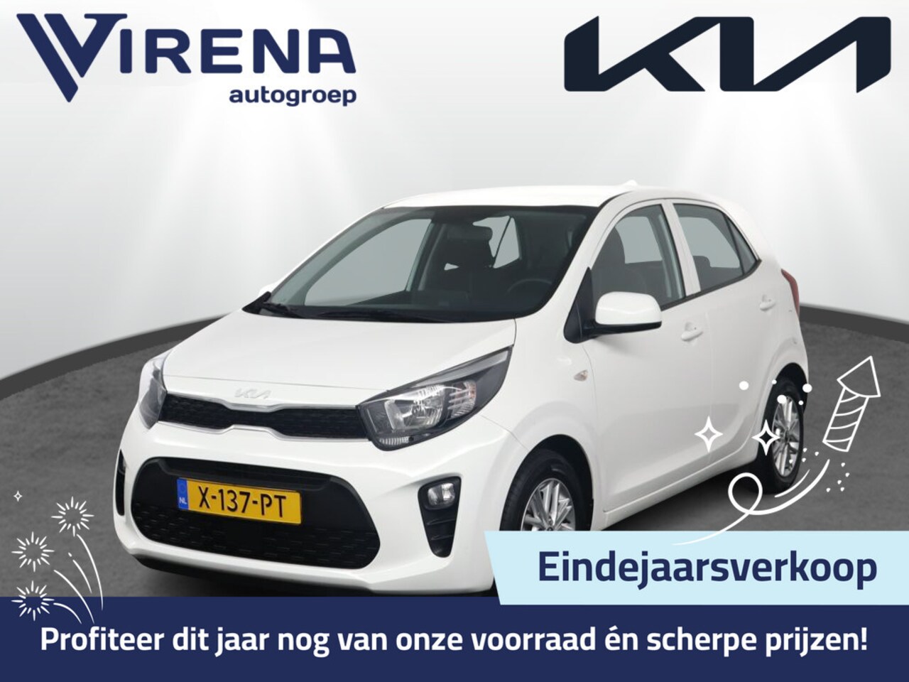 Kia Picanto - 1.0 DPi DynamicLine - Airco - Android/Apple Carplay - Cruise Control - Lichtmetalen Velgen - AutoWereld.nl