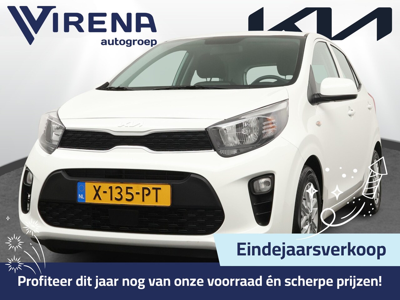 Kia Picanto - 1.0 DPi DynamicLine - Airco - Android/Apple Carplay - Cruise Control - Lichtmetalen Velgen - AutoWereld.nl