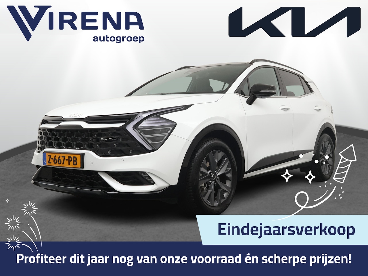 Kia Sportage - 1.6 T-GDi Hybrid GT-Line Automaat Apple Carlpay/Android Auto - Cruise Control Adapatief - - AutoWereld.nl