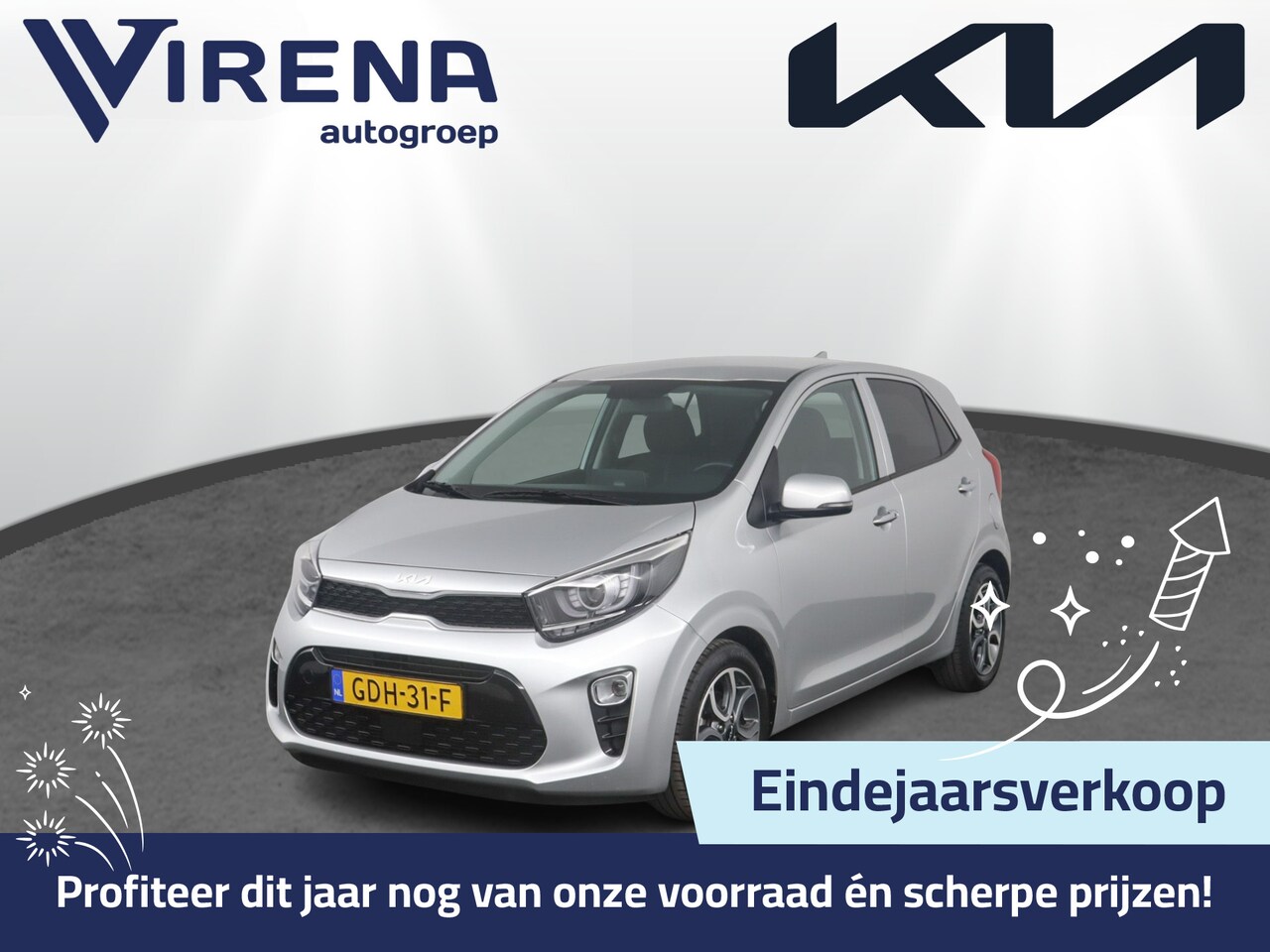 Kia Picanto - 1.0 DPi DynamicPlusLine Apple Carplay/Android Auto - Cruise Control - Climate Control - Na - AutoWereld.nl