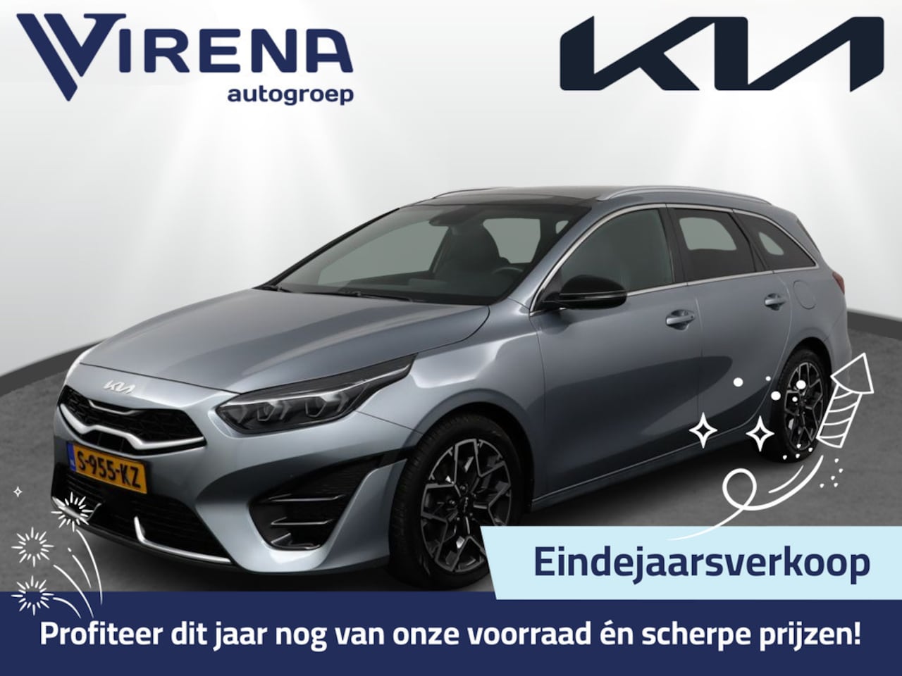 Kia Cee'd Sportswagon - Ceed 1.5 T-GDi GT-Line Automaat - Navigatie - Schuif-/kanteldak - Stoel-/stuurverwarming - - AutoWereld.nl