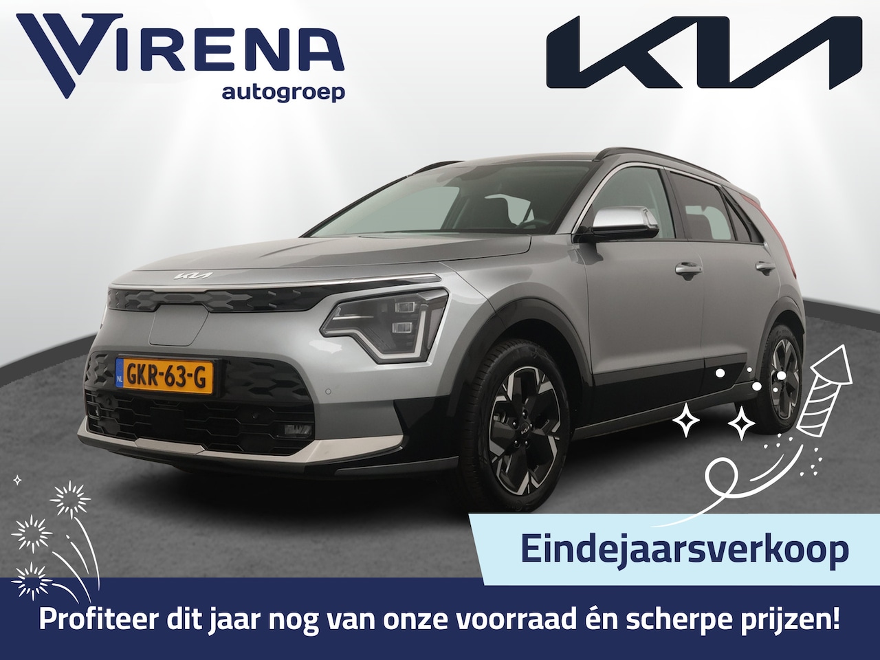 Kia Niro EV - DynamicPlusLine 64.8 kWh Automaat - Navigatie - Stoel/Stuurverwarming - Adaptief Cruise Co - AutoWereld.nl