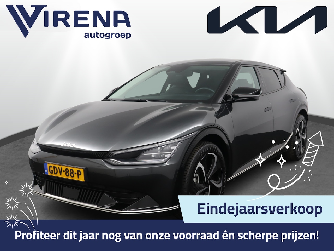 Kia EV6 - Edition Advanced 77.4 kWh Automaat - Matrix LED Koplampen - Kunst Lederen Bekleding - Adap - AutoWereld.nl