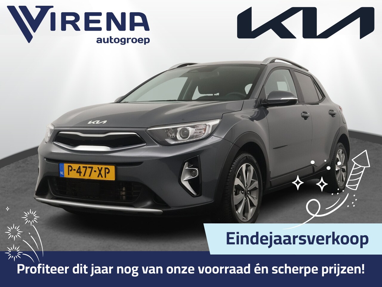 Kia Stonic - 1.0 T-GDi MHEV DynamicPlusLine - Achteruitrij camera  - Navigatie - Cruise control - Bluet - AutoWereld.nl