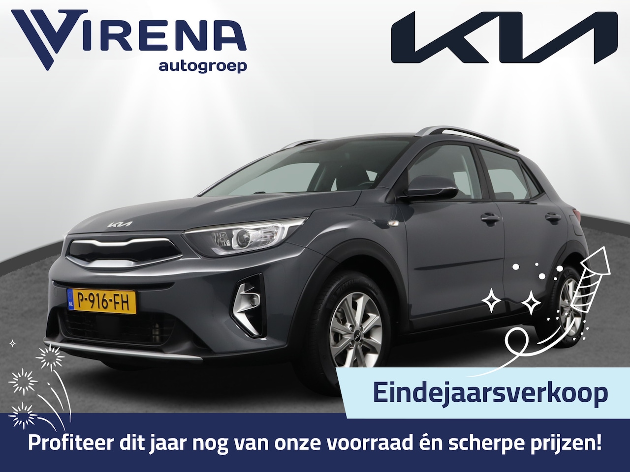 Kia Stonic - 1.0 T-GDi MHEV DynamicLine - Apple Carplay/ Android Auto - Cruise Control - Airco - Achter - AutoWereld.nl