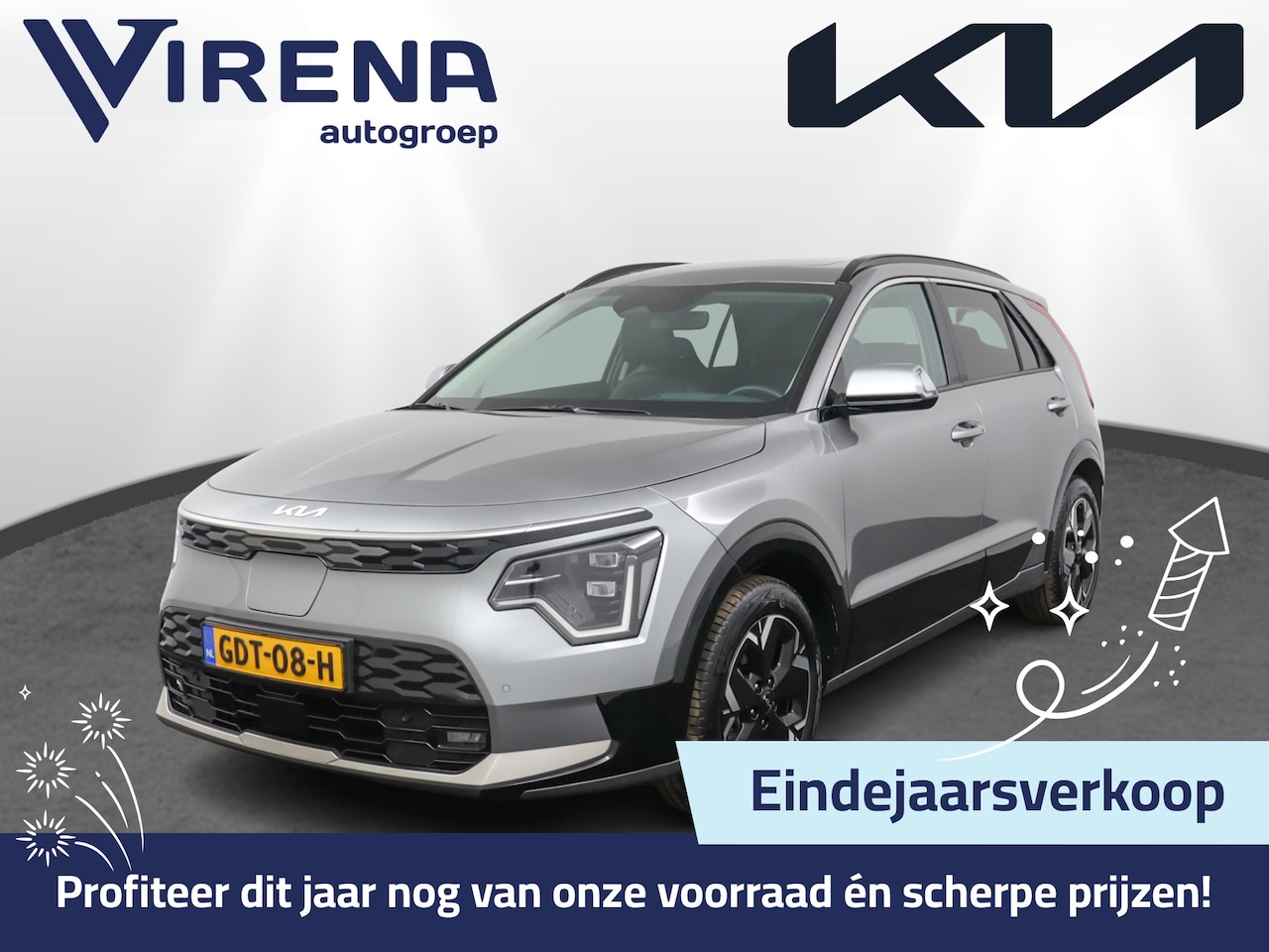 Kia Niro EV - DynamicPlusLine 64.8 kWh Automaat - LED Koplampen - Schuif-/Kanteldak - Stoel/Stuurverwarm - AutoWereld.nl