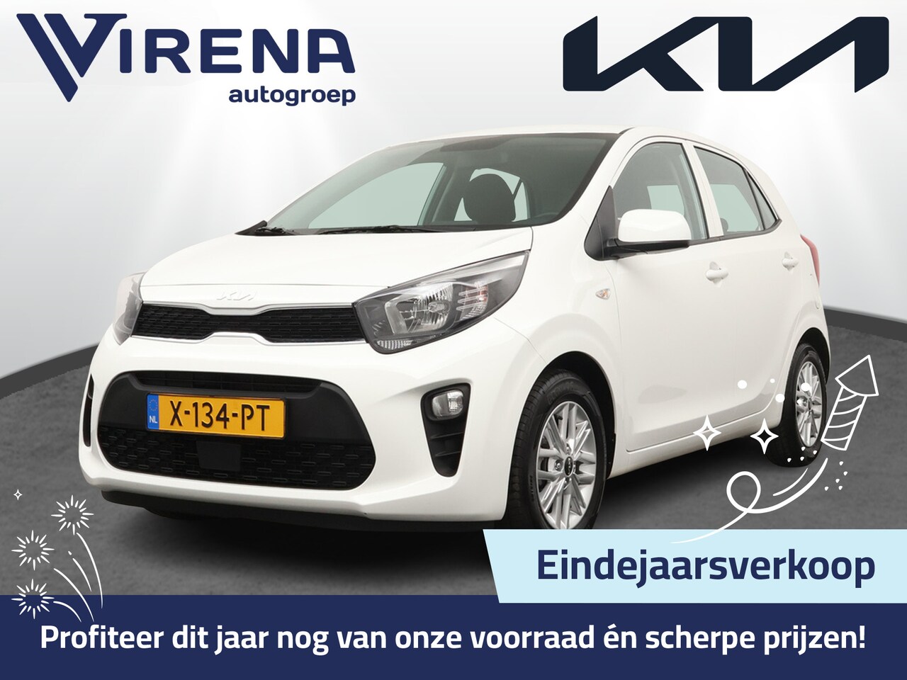Kia Picanto - 1.0 DPi DynamicLine - Airco - Android/Apple Carplay - Cruise Control - Lichtmetalen Velgen - AutoWereld.nl