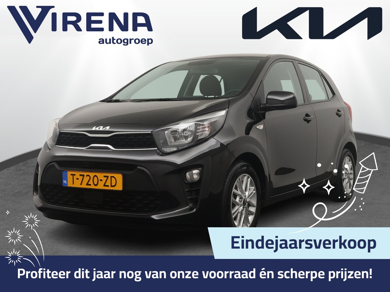 Kia Picanto - 1.0 DPi DynamicLine Airco - Achteruitrijcamera - Cruise Control - Apple Carplay/Android Au - AutoWereld.nl
