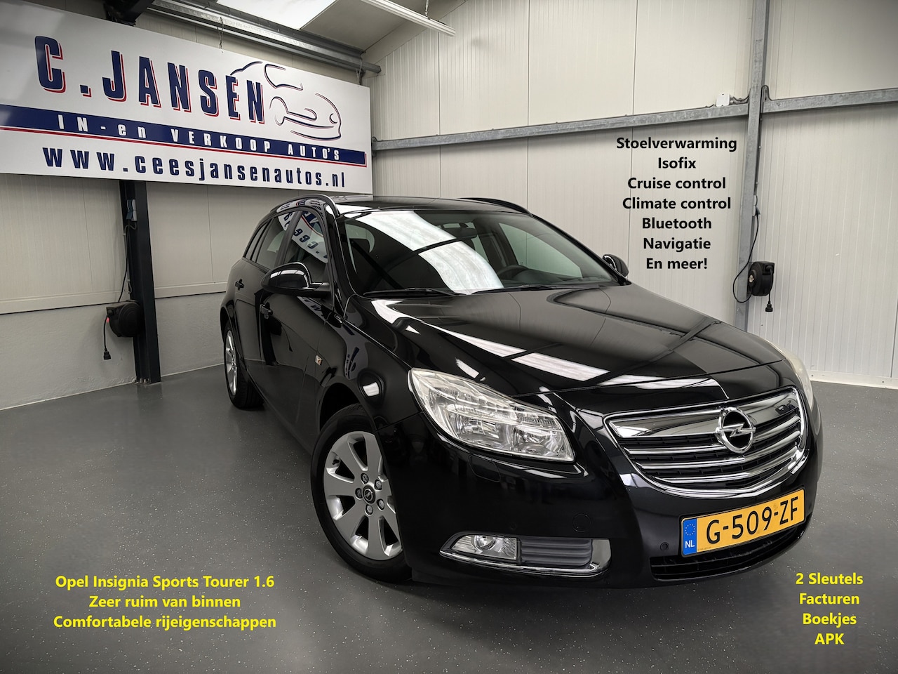 Opel Insignia Sports Tourer - 1.6 Edition Mooie auto! | Airco (automatisch) | Audio-navigatie full map | Buitenspiegels - AutoWereld.nl