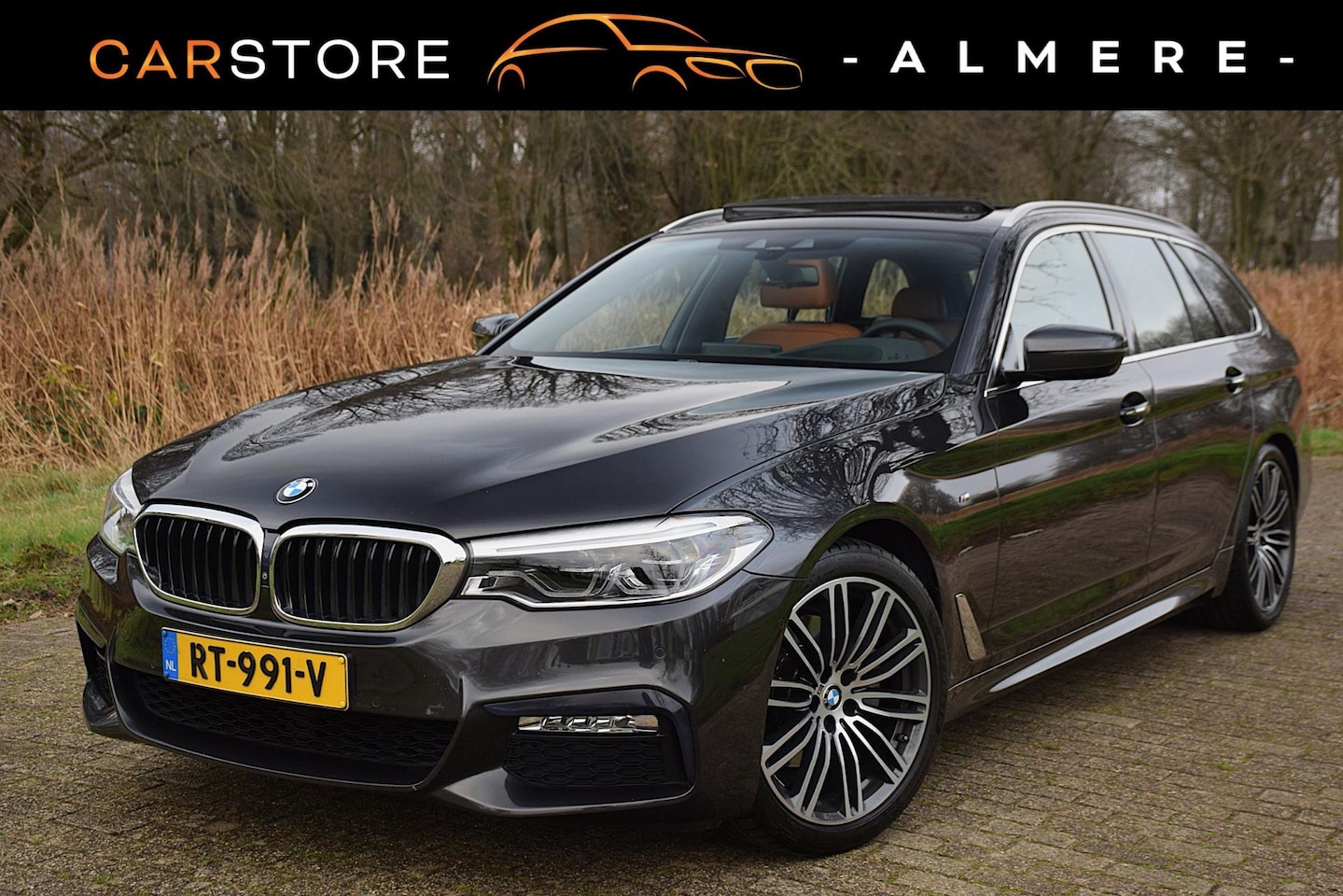 BMW 5-serie Touring - 520i High Executive*Nappa Leder*HUD*PANO*M-Pakket*Enz* - AutoWereld.nl
