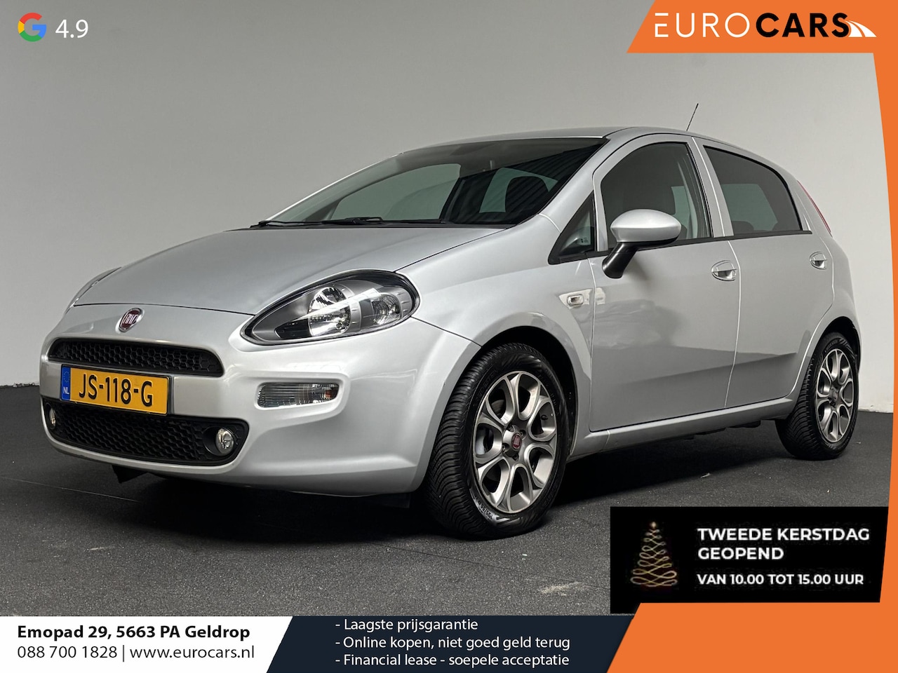 Fiat Punto Evo - 0.9 TwinAir Lounge Automatische Airco Cruise control Bluetooth parkeersensoren achter Lm v - AutoWereld.nl