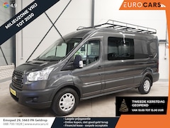 Ford Transit - 130pk L3H2 Dubbele Cabine 6-Zits Airco Cruise control Trekhaak Imperiaal Euro6