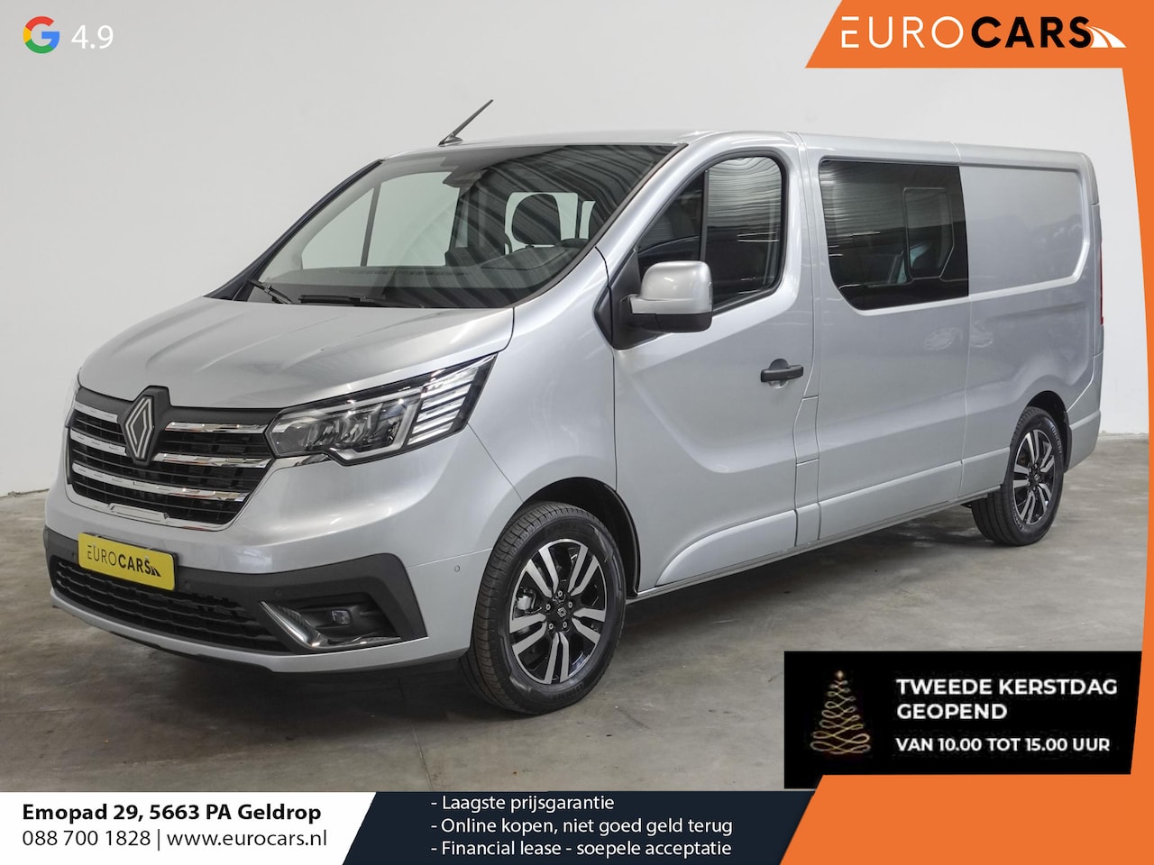 Renault Trafic - 2.0 Blue dC1 150 EDC T29 L2H1 Extra DC Dubbele Cabine Automaat Trekhaak Navigatie Camera - AutoWereld.nl