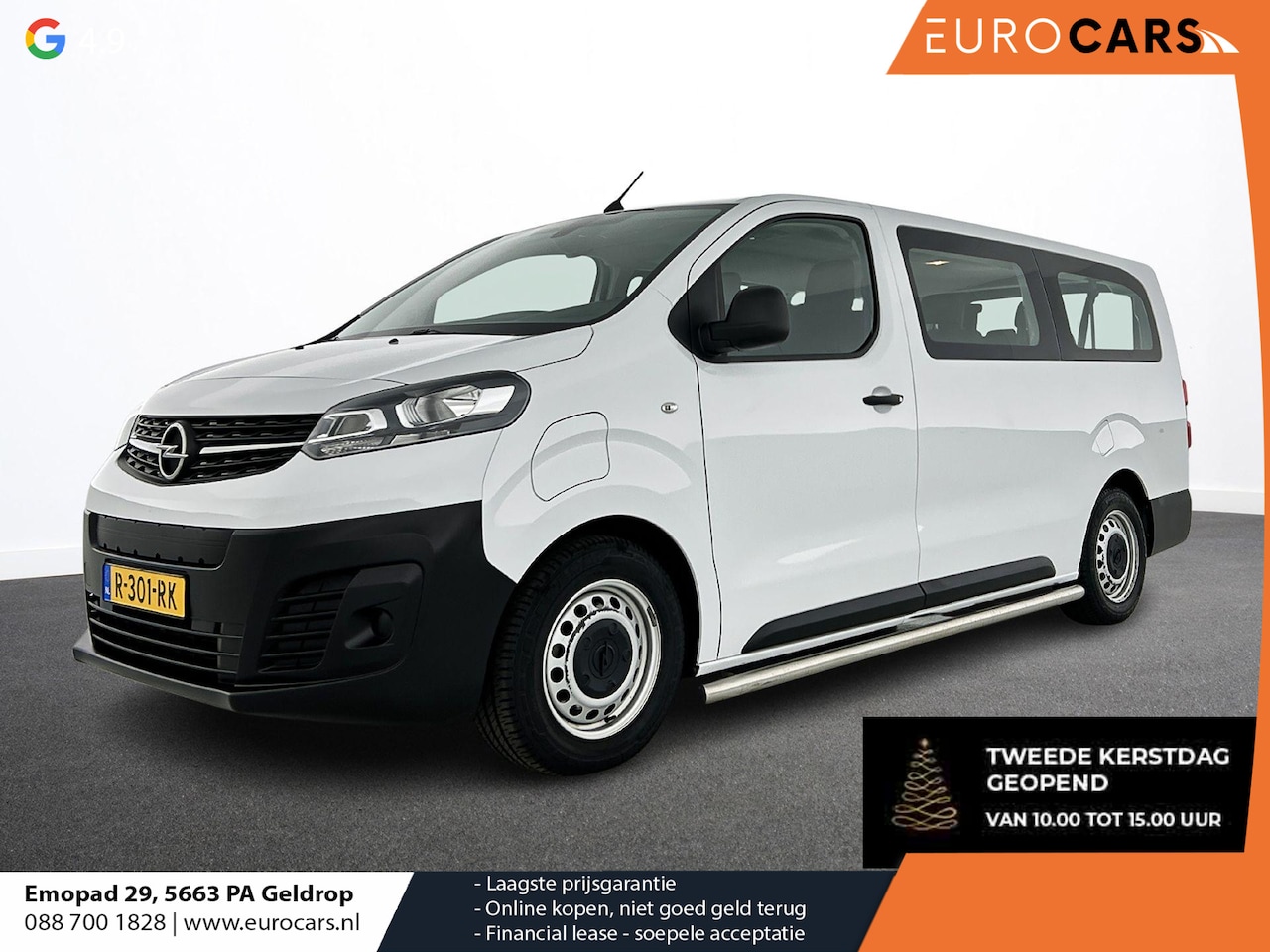 Opel Vivaro-e Combi - L3H1 75 kWh Opel Vivaro-e Combi 75-kWh L3H1 9-persoons PERSONENBUS Airco| Navi| PDCA - AutoWereld.nl