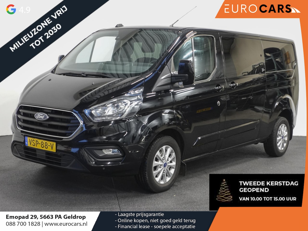 Ford Transit Custom - 300 2.0 TDCI L2H1 Limited Dubbele cabine Automaat Navigatie Airco 2 Schuifdeuren Trekhaak - AutoWereld.nl