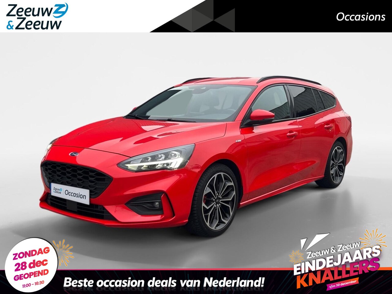 Ford Focus Wagon - 1.0 EcoBoost Hybrid ST Line X Business 125pk | Dealeronderhouden | Stoel- stuur en voorrui - AutoWereld.nl