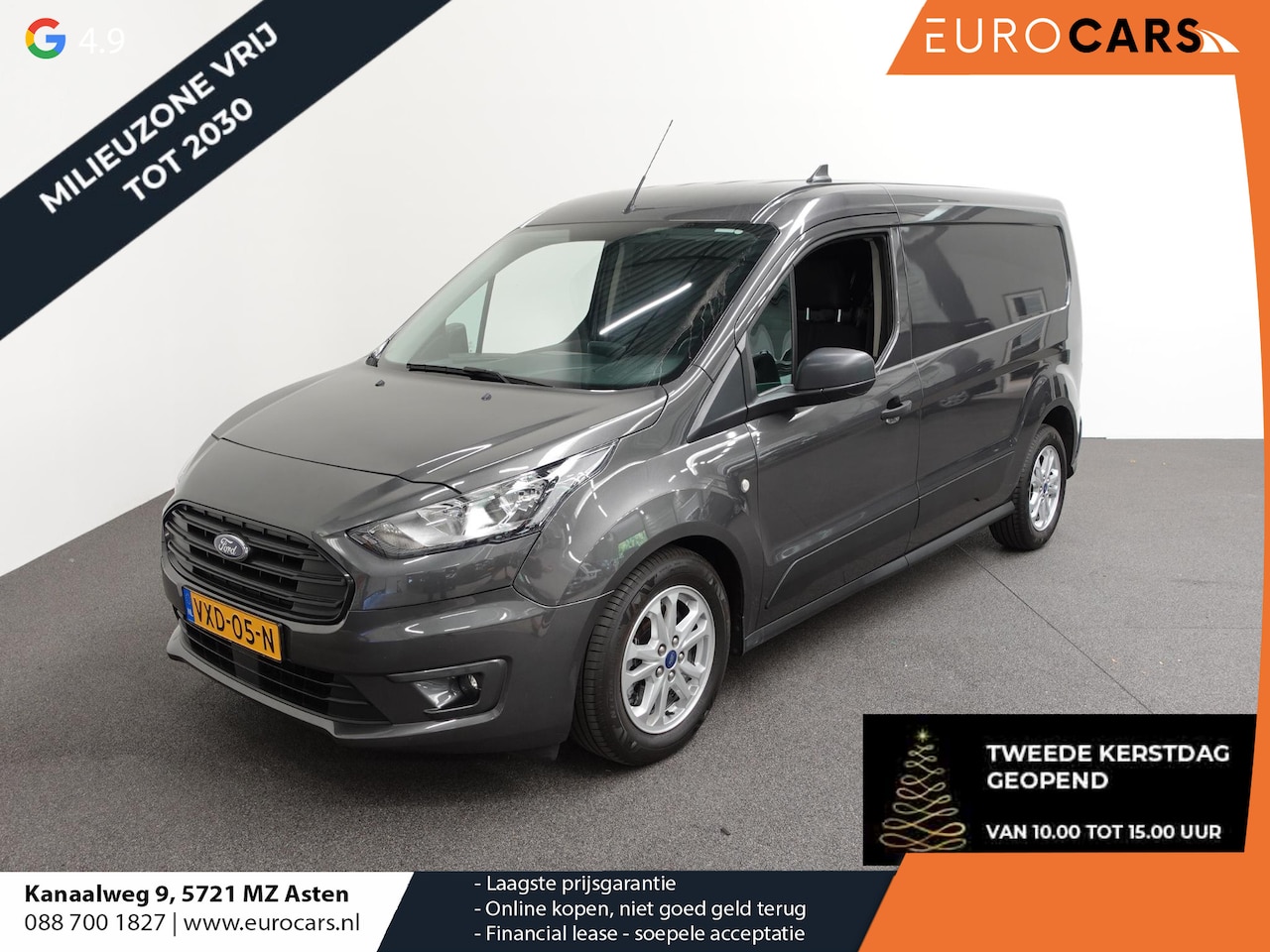 Ford Transit Connect - 1.5 EcoBlue L2 Trend Aut. Navi Airco PDC A Cruise Control 3Zits Camera DAB+ - AutoWereld.nl