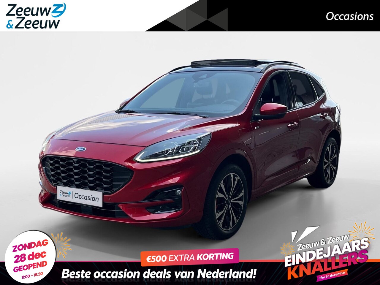 Ford Kuga - 2.5 PHEV ST-Line X | Navigatie | Schuif/Kantel Dak | Adaptieve Cruise Control | Winterpack - AutoWereld.nl