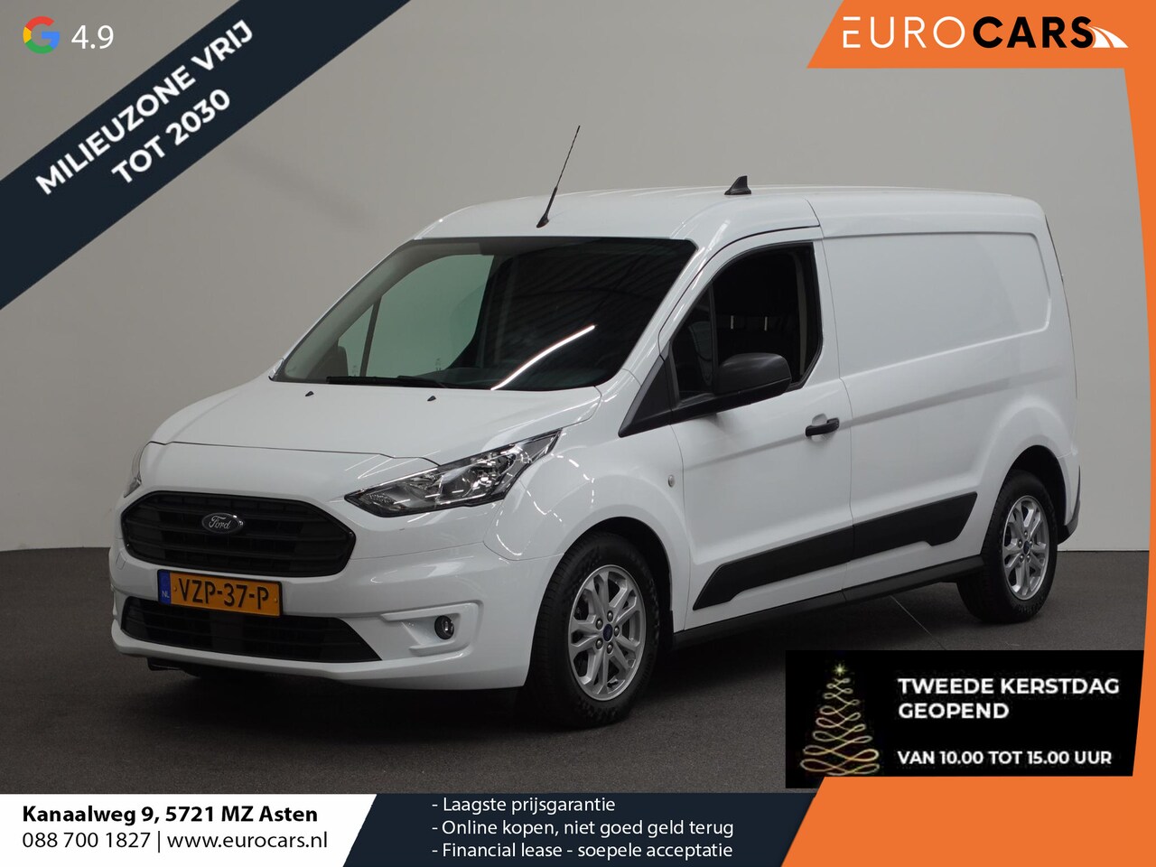Ford Transit Connect - 1.5 EcoBlue Automaat L2 Trend Navi Airco PDC A Cruise Control 3Zits Camera DAB+ - AutoWereld.nl