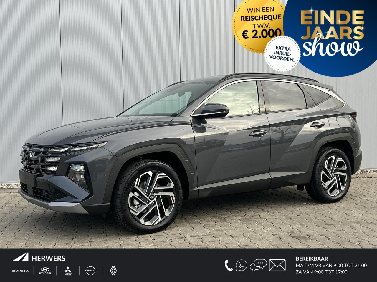 Hyundai Tucson - 1.6 T-GDI HEV Premium / 2500 Voordeel / Uit Voorraad Leverbaar / - AutoWereld.nl