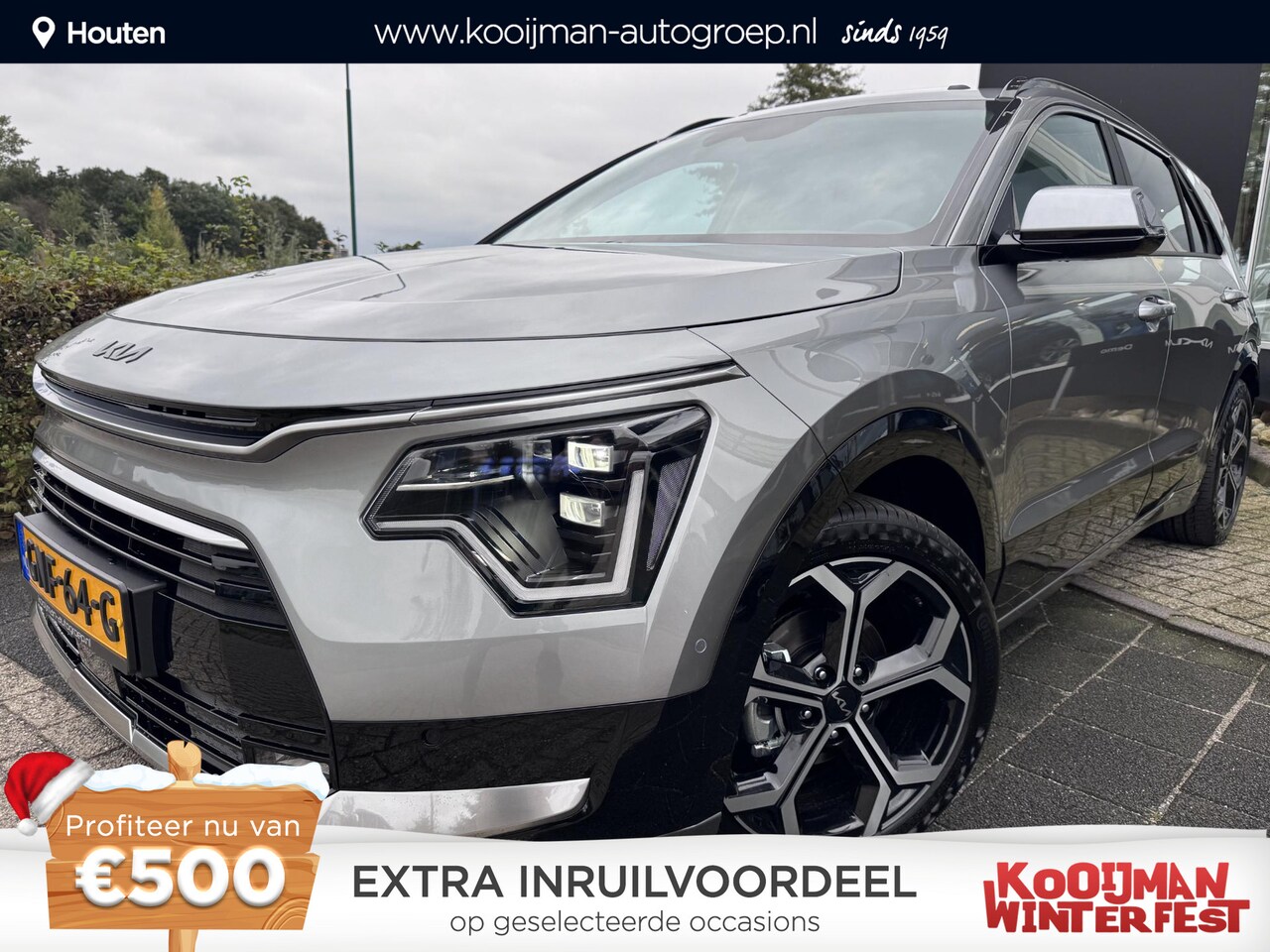 Kia Niro - 1.6 GDi Hybrid ExecutiveLine KM-Stand kan oplopen, Lichtmetalen Velgen, Zwarte logo's, Sch - AutoWereld.nl