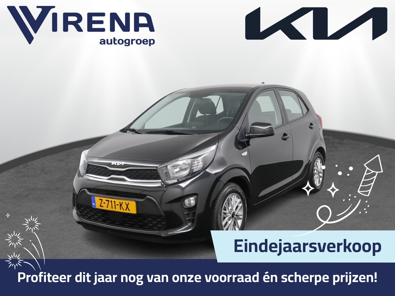 Kia Picanto - 1.0 DPi DynamicLine - Airco - Android/Apple Carplay - Cruise Control - Lichtmetalen Velgen - AutoWereld.nl