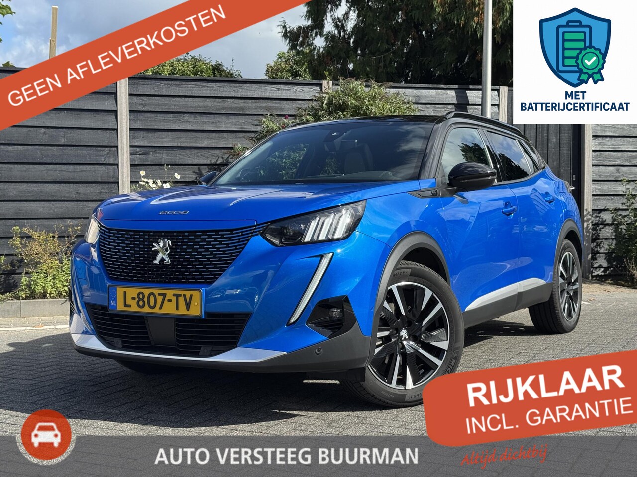 Peugeot e-2008 - GT Pack 50 kWh 136PK Automaat Inclusief batterijtest, Navigatie, Achteruitrijcamera, Keyle - AutoWereld.nl