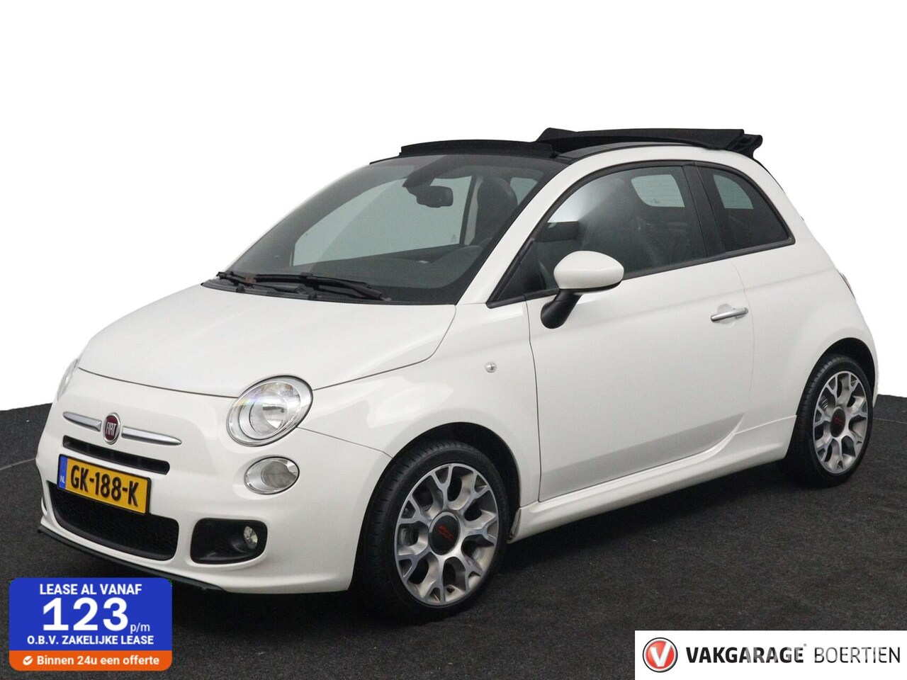 Fiat 500 - Cabrio 0.9 TwinAir Turbo 500S Digitale cockpit - AutoWereld.nl
