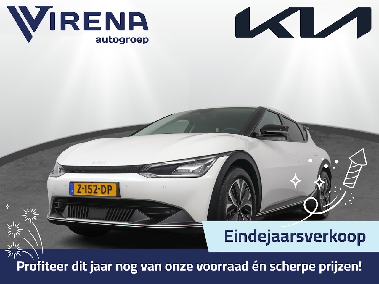 Kia EV6 - Light Edition 58 kWh Automaat - Stoel-/ Stuurverwarming - Carplay/Android Auto - Camera - - AutoWereld.nl