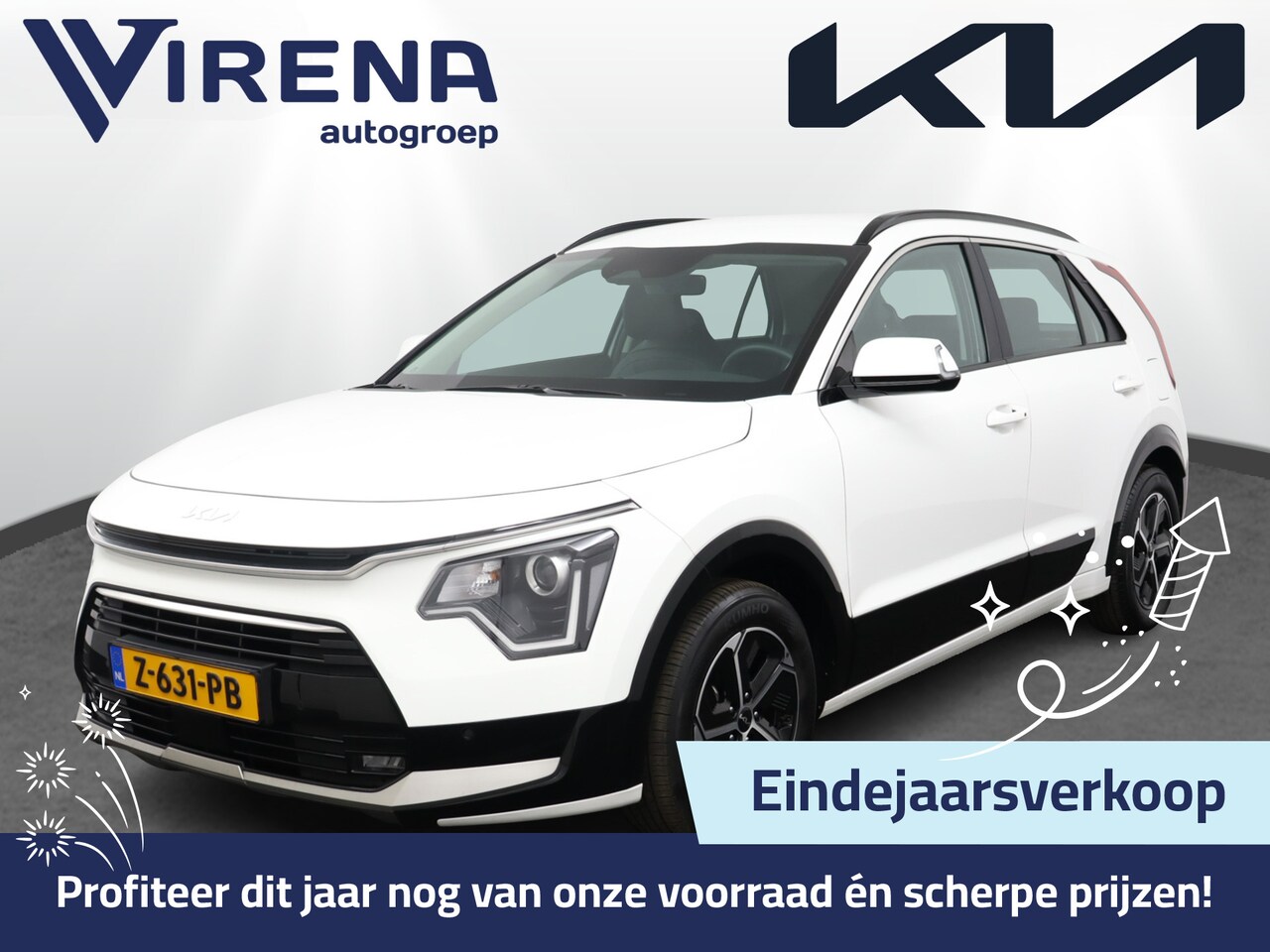 Kia Niro - 1.6 GDi Hybrid DynamicLine Automaat Apple Carplay/Android Auto - Cruise Control - Navigati - AutoWereld.nl