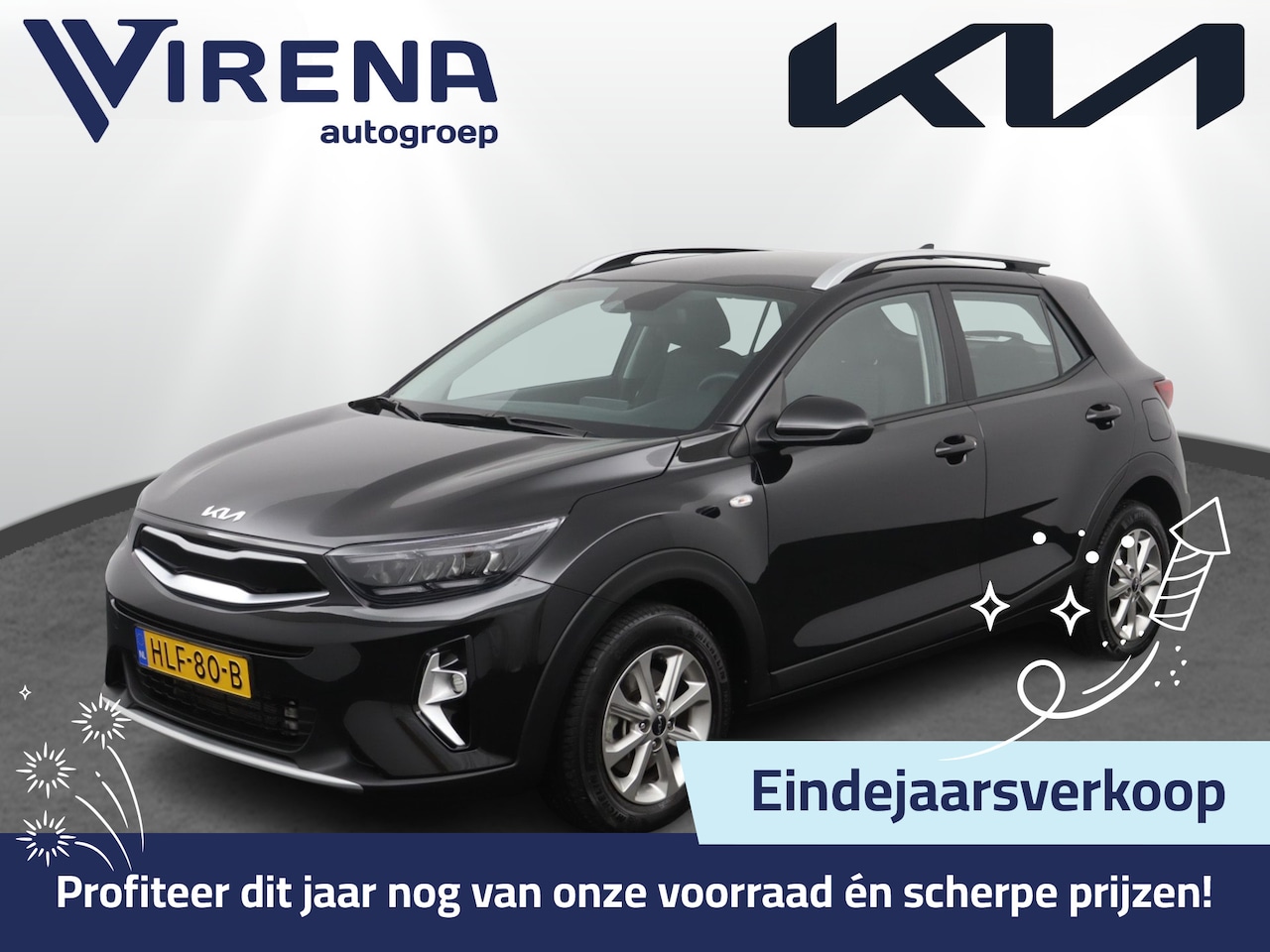 Kia Stonic - 1.0 T-GDi MHEV DynamicLine Automaat - Climate Control - Navigatie - Cruise Control - DAB r - AutoWereld.nl