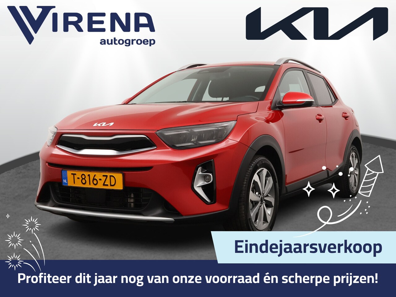 Kia Stonic - 1.0 T-GDi MHEV DynamicPlusLine - Climate Control - Navigatie - Cruise control - Bluetooth - AutoWereld.nl