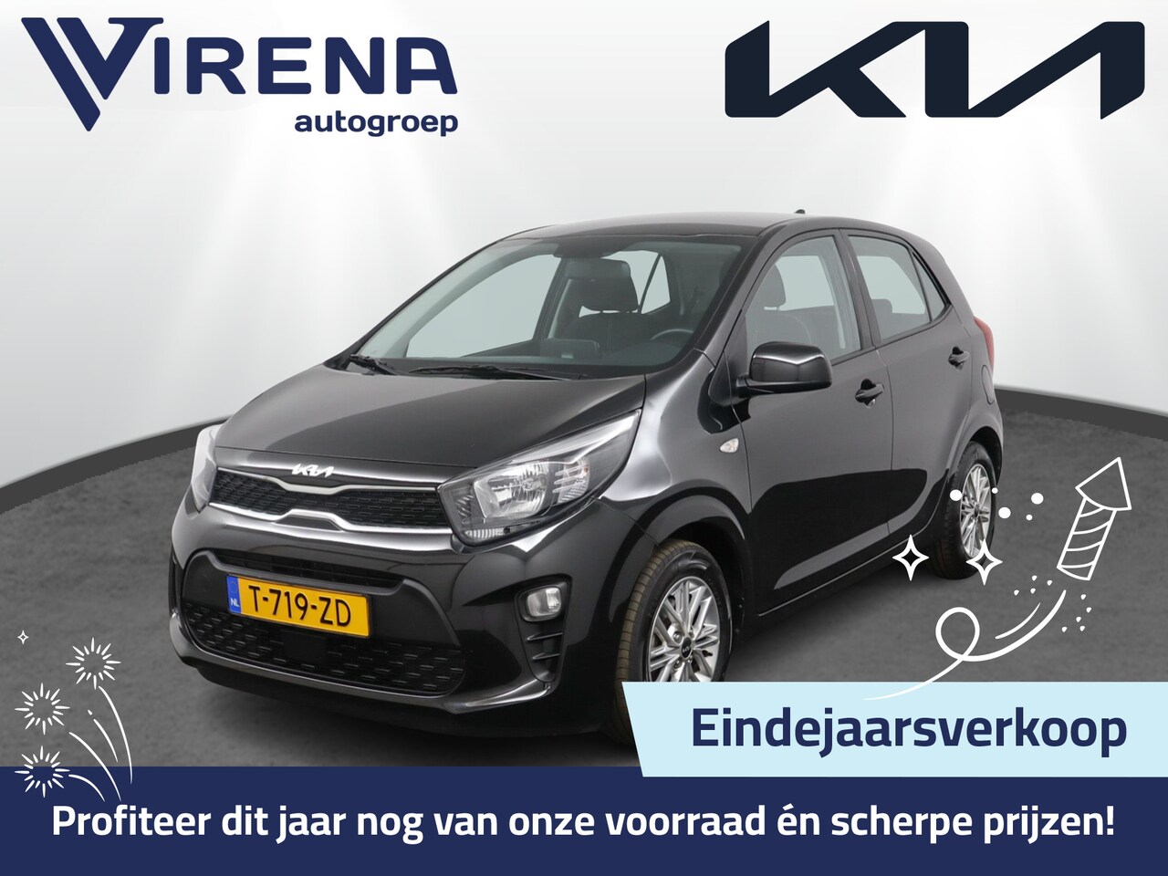 Kia Picanto - 1.0 DPi DynamicLine - Airco - -Achteruitrijcamera - Cruise Control - Apple Carplay/Android - AutoWereld.nl