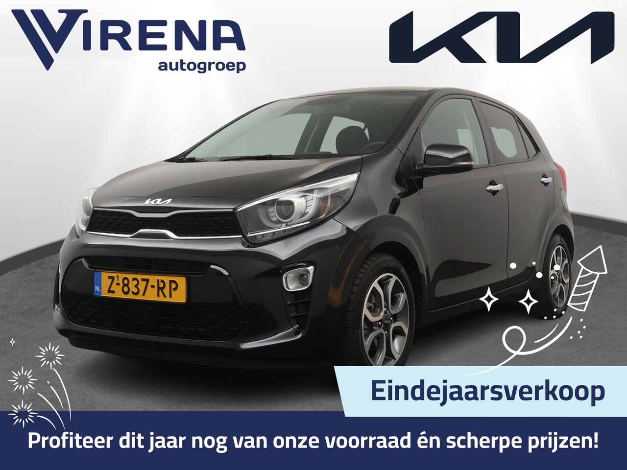 Kia Picanto - 1.0 DPi DynamicPlusLine Achteruitrijcamera - Apple Carplay/Android Auto - Cruise Control F - AutoWereld.nl