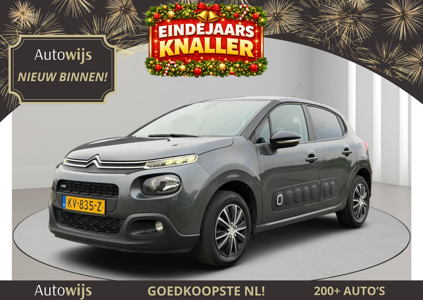Citroën C3 - 1.2 PureTech Feel 105g|NAVI|PDC|LED|NL AUTO|Carplay|GOED ONDERHOUDEN - AutoWereld.nl