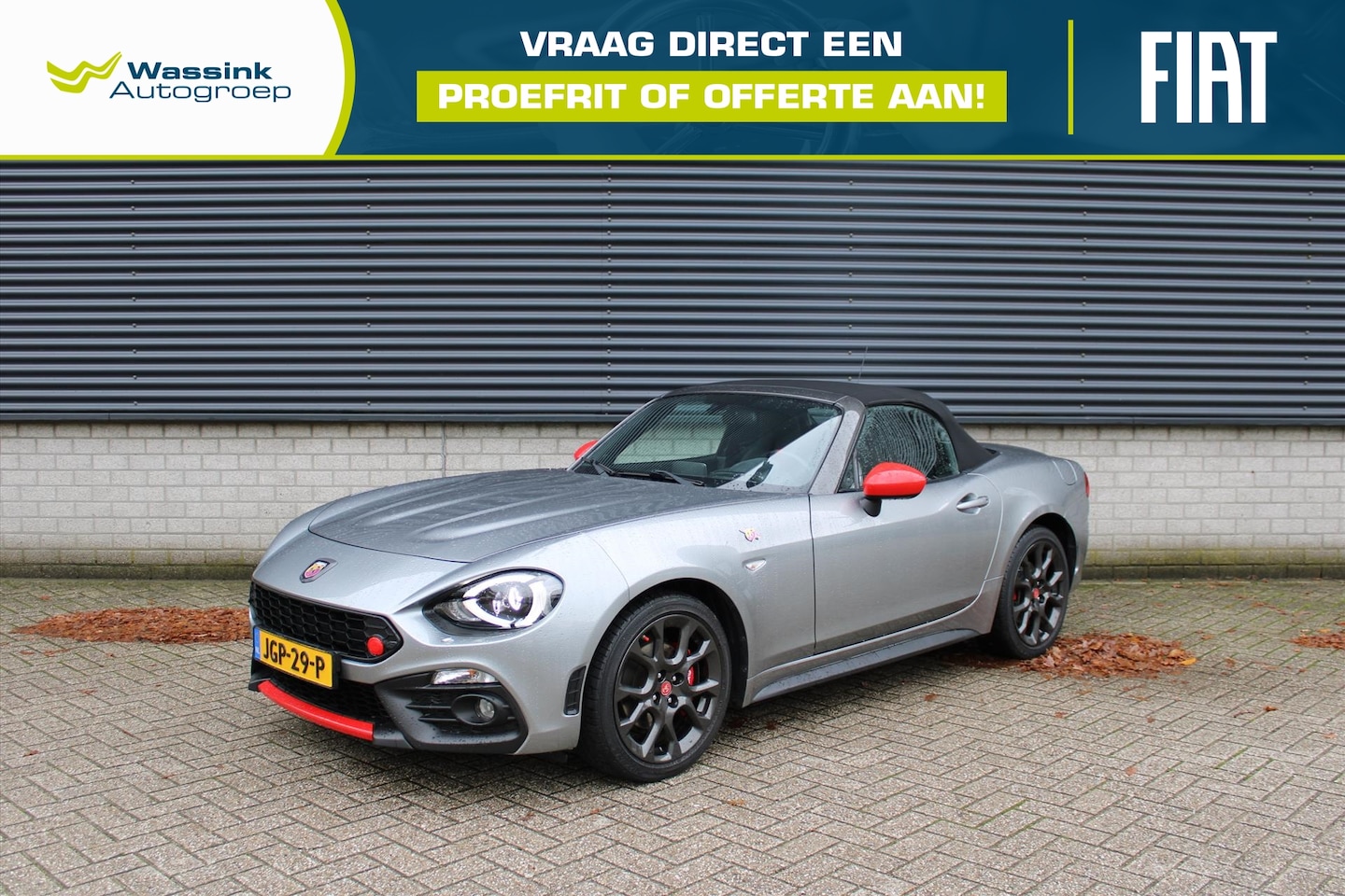 Abarth 124 spider - 1.4 Turbo 170pk Automaat Two Tone Leder I Navigatie I Cruise Control I Bose Audio - AutoWereld.nl