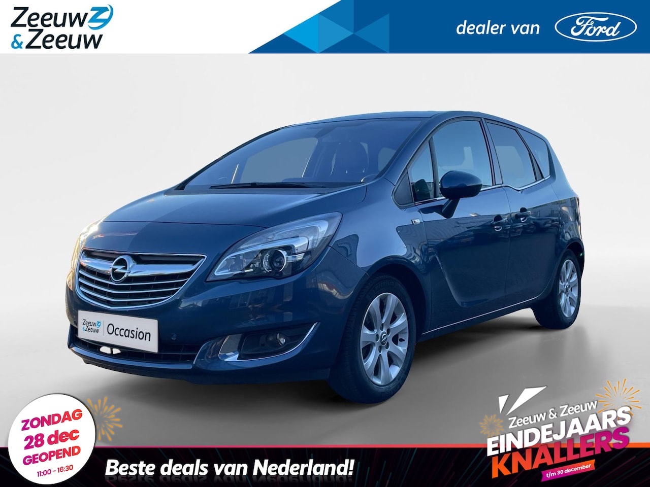 Opel Meriva - 1.4 Turbo Blitz | Trekhaak | Camera | Airco | Metaallak | Navigatie - AutoWereld.nl