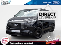 Ford Transit Custom - 320 2.5 PHEV L2H1 Black Platinum DC | VOORRAAD | 0, 99% rente | Lederen bekleding | Dubbel