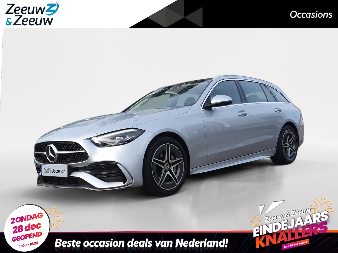 Mercedes-Benz C-klasse Estate - 200 AMG Line | Trekhaak wegklapbaar | Panoramadak | Stoelverwarming | Elektr. Achterklep - AutoWereld.nl