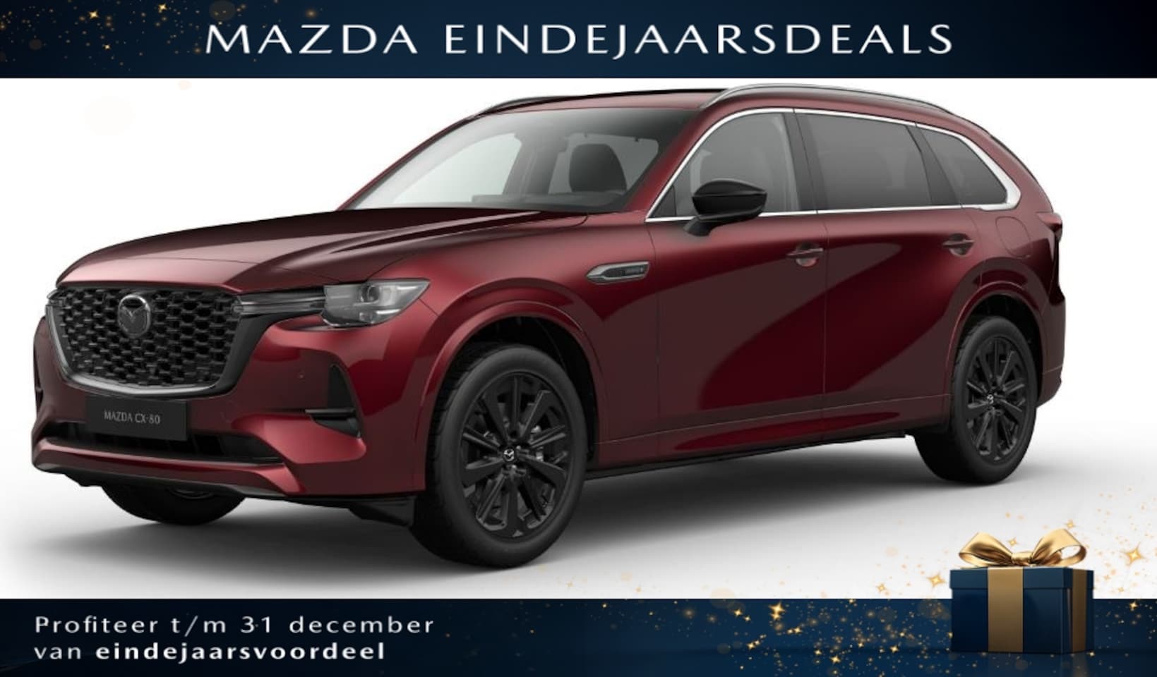 Mazda CX-80 - 2.5 e-Skyactiv PHEV 327pk AWD 8AT Homura PANORAMA-DAK - AutoWereld.nl