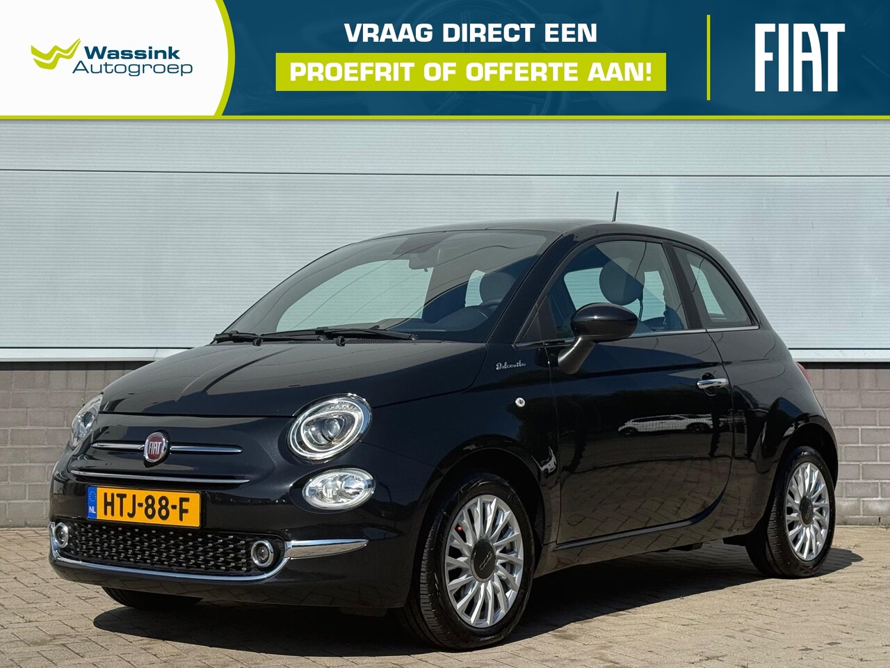 Fiat 500 - 1.0 70pk Hybrid Dolcevita | Apple Carplay/Android Auto | Climate control | Cruise control - AutoWereld.nl