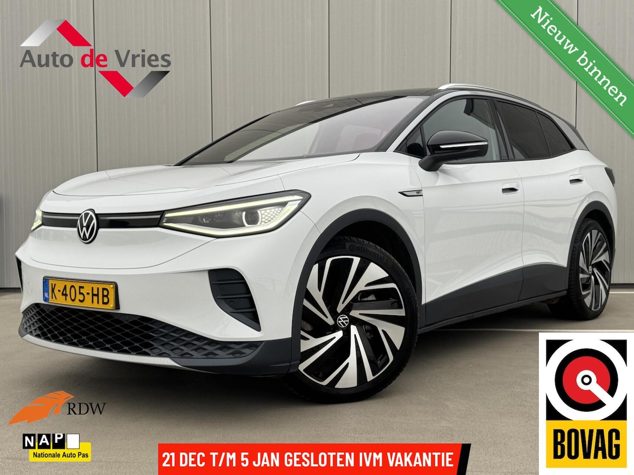 Volkswagen ID.4 - Max 77 kWh|Trekhaak|Matrix LED|Pano|NL-Auto - AutoWereld.nl