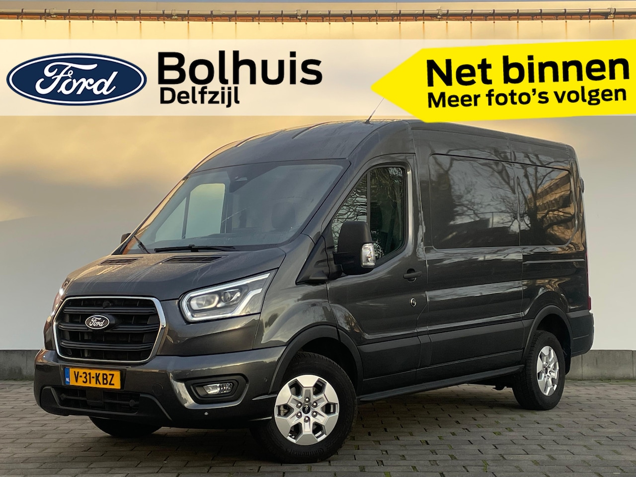 Ford Transit - 350 2.0 TDCI L2H2 Limited | 360° Camera | Winter Pack | Trekhaak | Adapt. Cruise | Elek. V - AutoWereld.nl