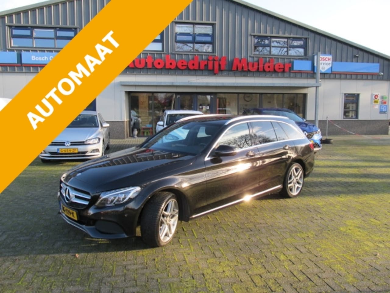 Mercedes-Benz C-klasse Estate - C350 e PLUG-IN HYBRID 279pk 7G-TRONIC Leer / Burmester / Luchtvering / Zwarte Hemel/ Trekh - AutoWereld.nl