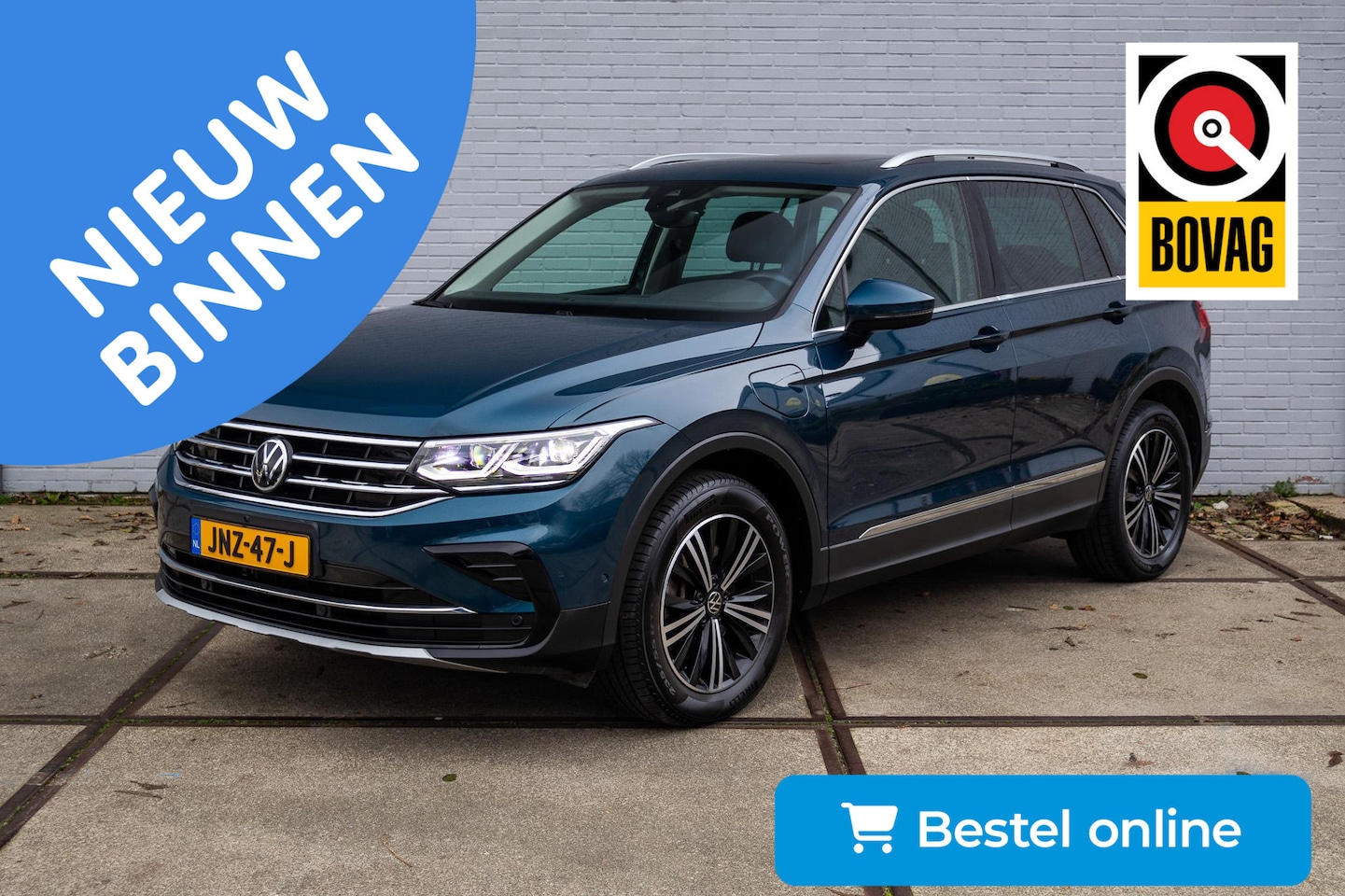 Volkswagen Tiguan - 1.4 TSI eHybrid Panorama|360Cam| Vol leder|IQ-Lights|Stoel-stuurverw| - AutoWereld.nl