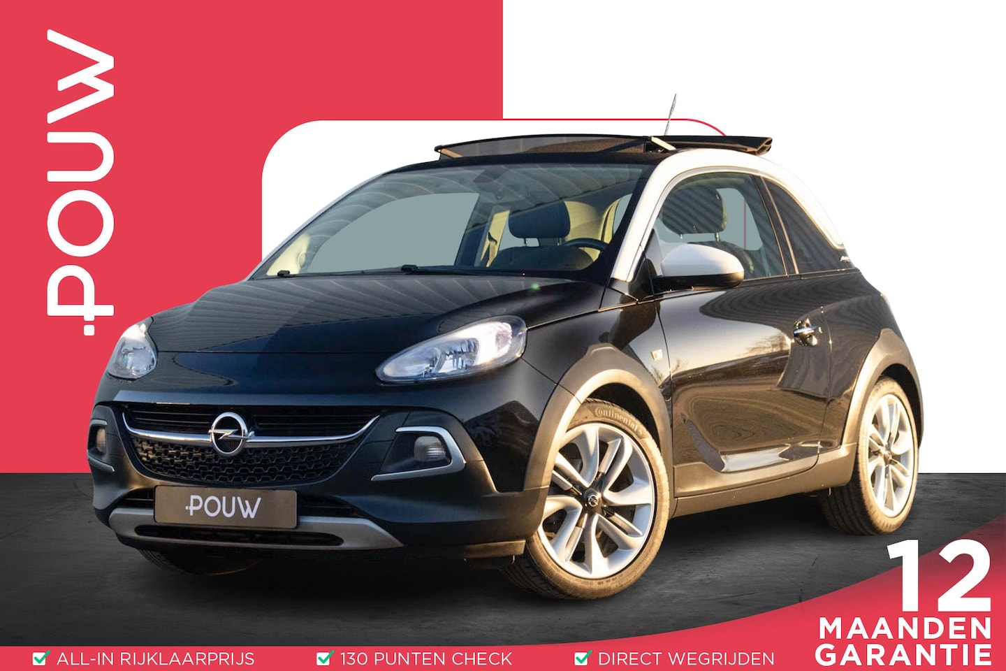 Opel ADAM - 1.0 Turbo 90pk Rocks BlitZ | Vouwdak | Stoelverwarming | Apple Carplay/Android Auto - AutoWereld.nl